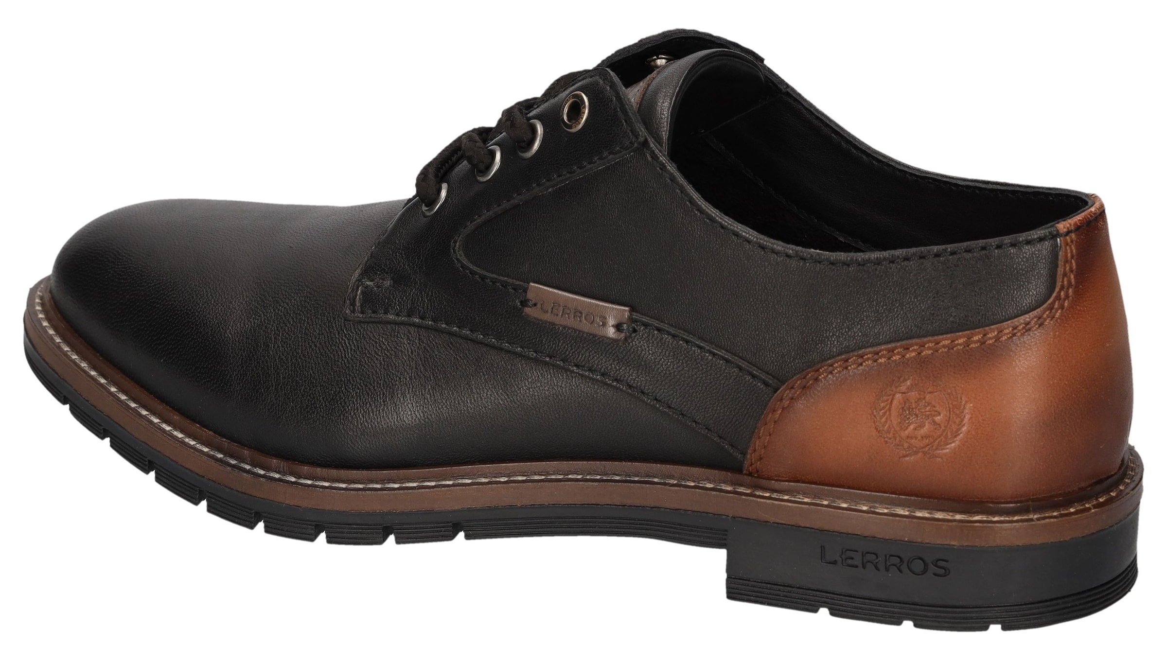 LERROS Schnürschuh in Braun: Vorderseite