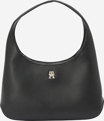 TOMMY HILFIGER - Bolso de hombro en negro: frente