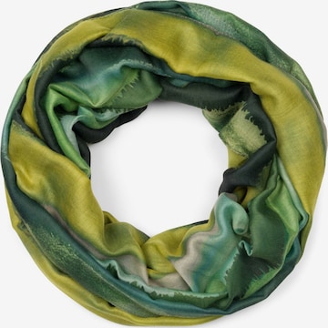 styleBREAKER Schlauchschal 'Bunter Loop Aquarell Farbverlauf Streifen' in Grün: Vorderseite