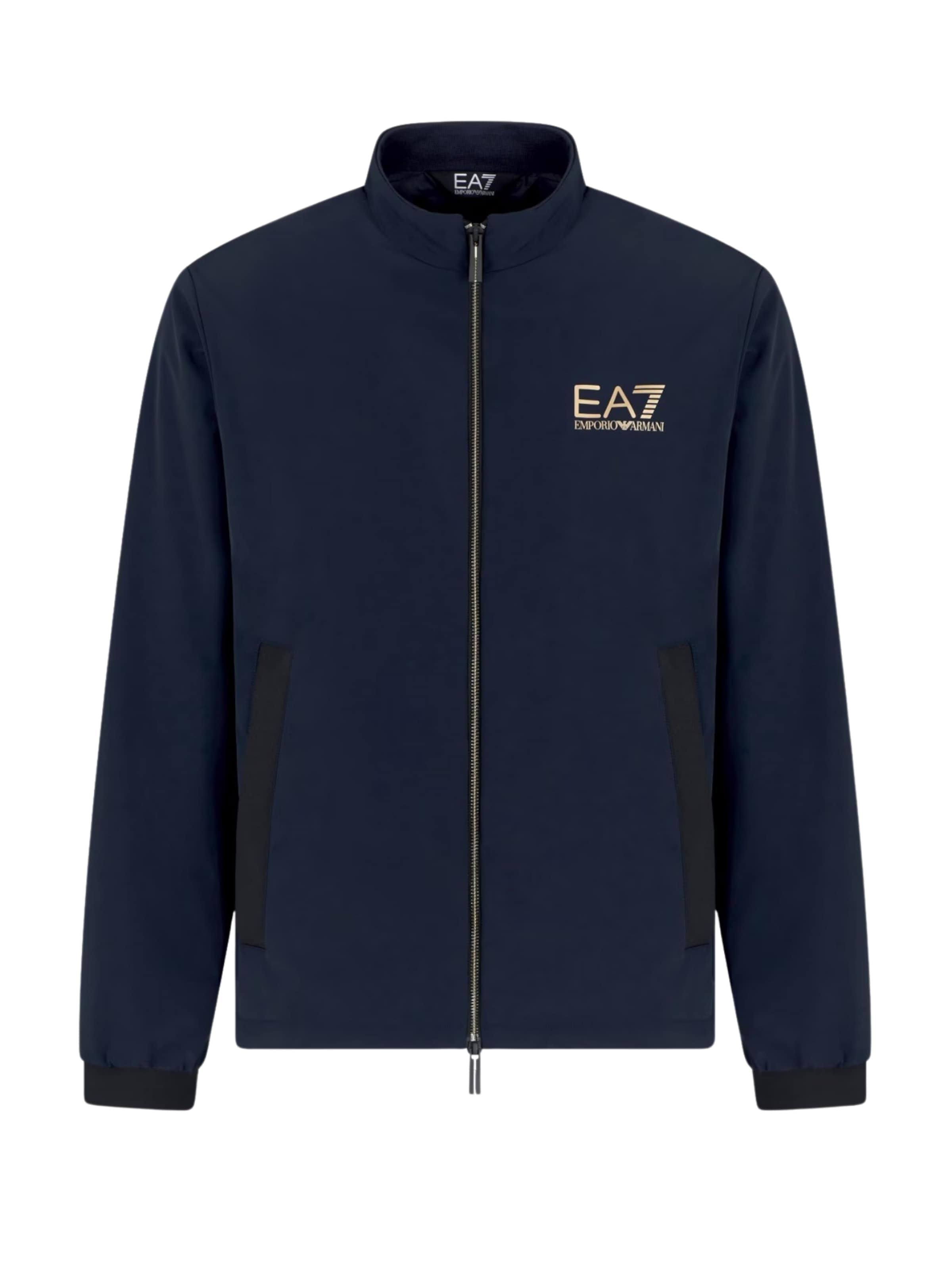 Giacca di mezza stagione 'Gold Label' di EA7 Emporio Armani in blu: frontale