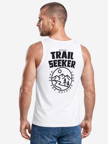 Neverless Shirt 'Trail Seeker'‌ in Weiß