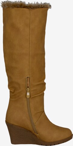 Loveness Over the Knee Boots in Brown