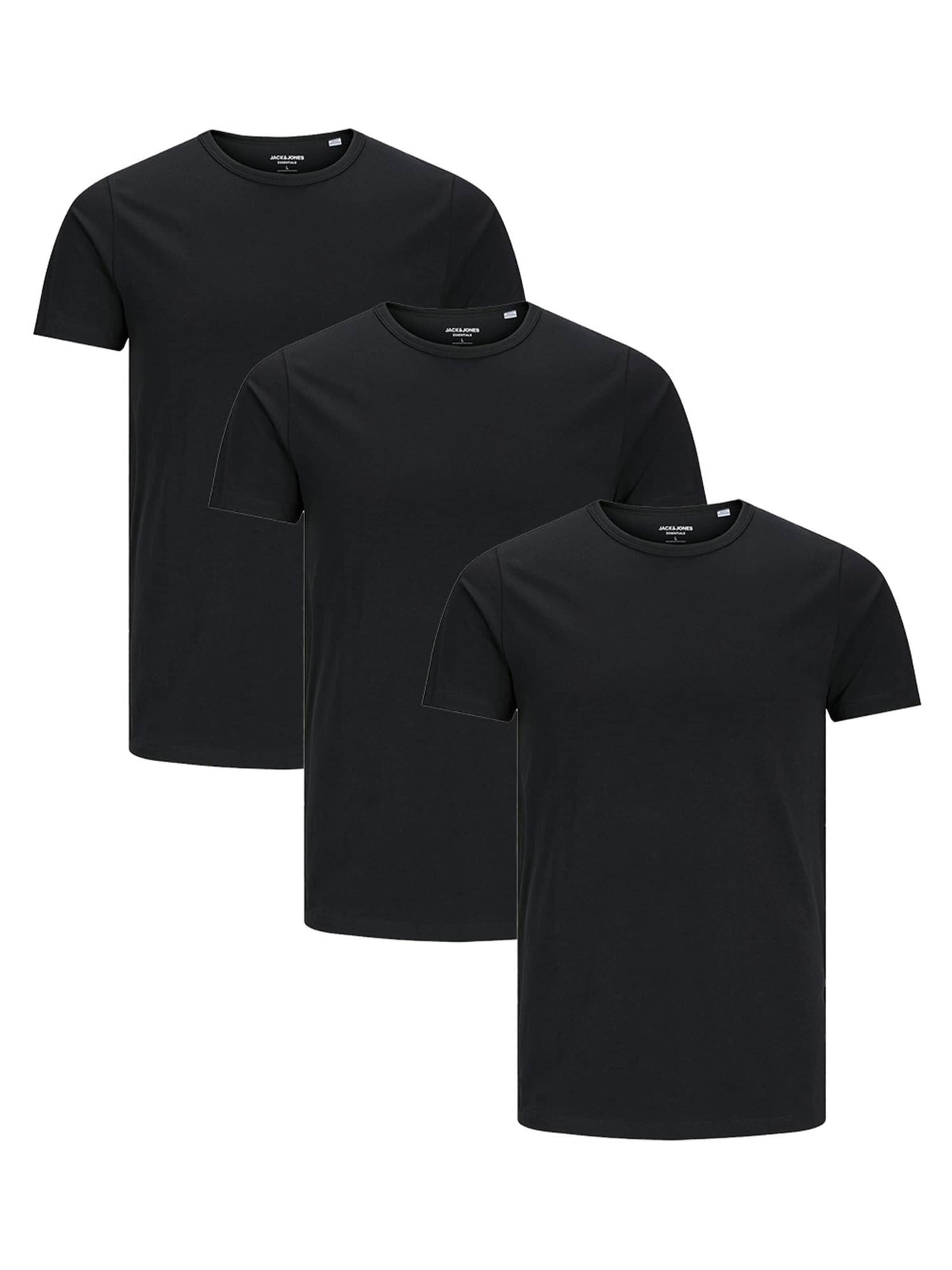 JACK & JONES Shirt 'Basic' in S in de kleur Zwart, Productweergave