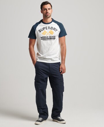 Superdry Shirt 'Auto Race Team' in Wit