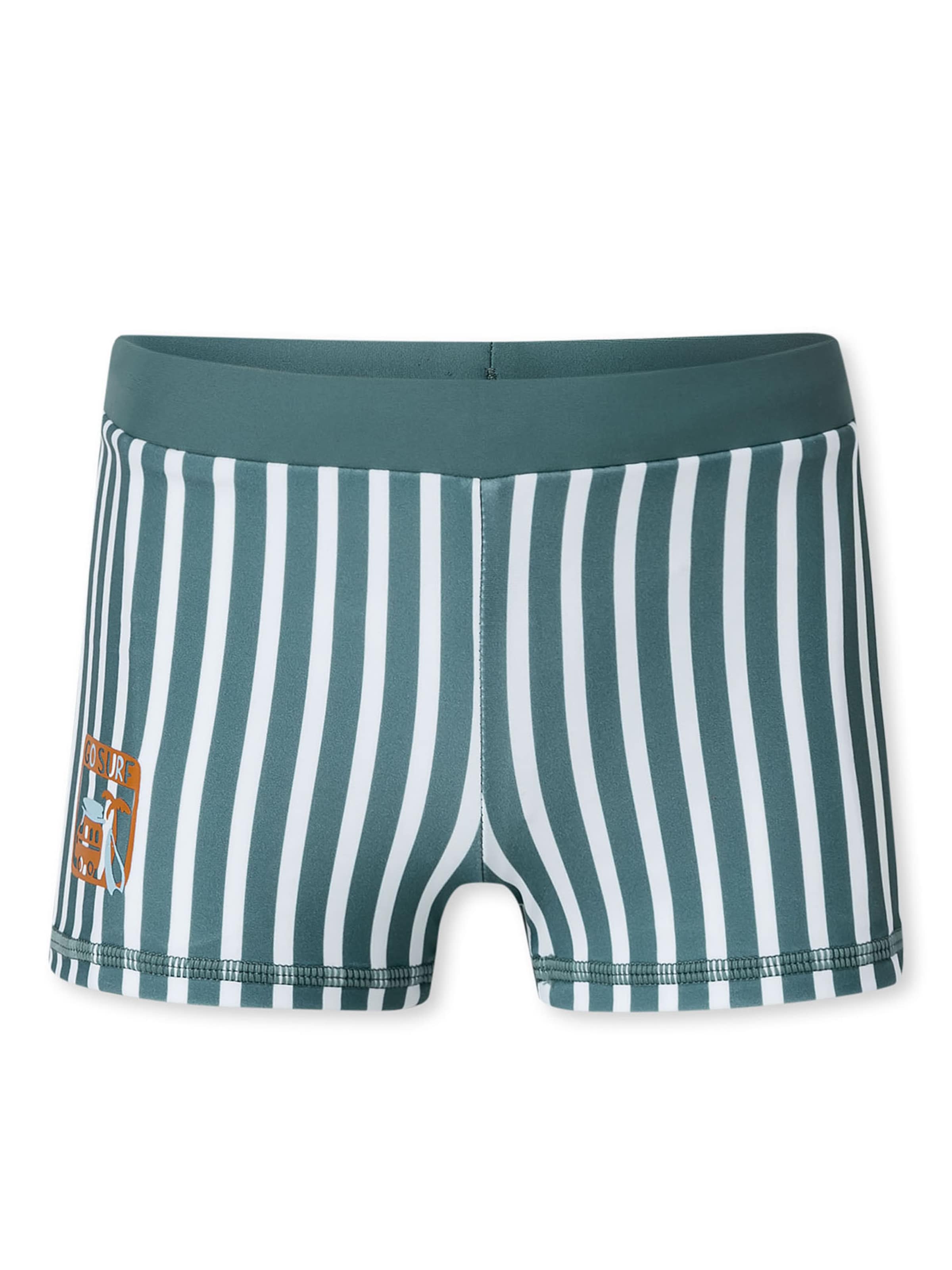 SCHIESSER Bathing trunks ' Aqua Kids ' in Green: front