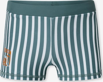 SCHIESSER Bathing trunks ' Aqua Kids ' in Green: front
