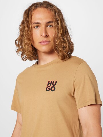 HUGO Shirt 'Dimento' in Beige