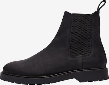 SELECTED HOMME Chelsea boots 'Tim' in Zwart: voorkant