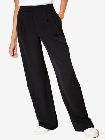 Friends Like These Pleat-front trousers in Black: front
