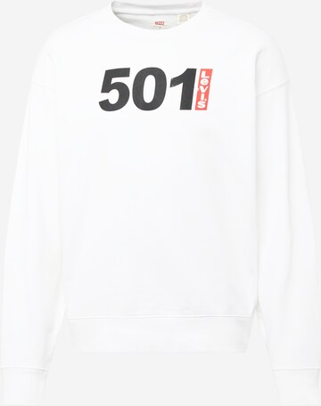 LEVI'S ® Sweatshirt 'Relaxd Graphic Crew' i hvid: forside