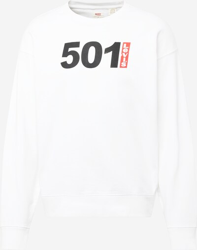 LEVI'S ® Sweatshirt 'Relaxd Graphic Crew' in rot / schwarz / weiß, Produktansicht