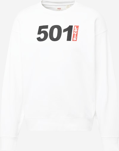 LEVI'S ® Sweatshirt 'Relaxd Graphic Crew' i rød / svart / hvit, Produktvisning
