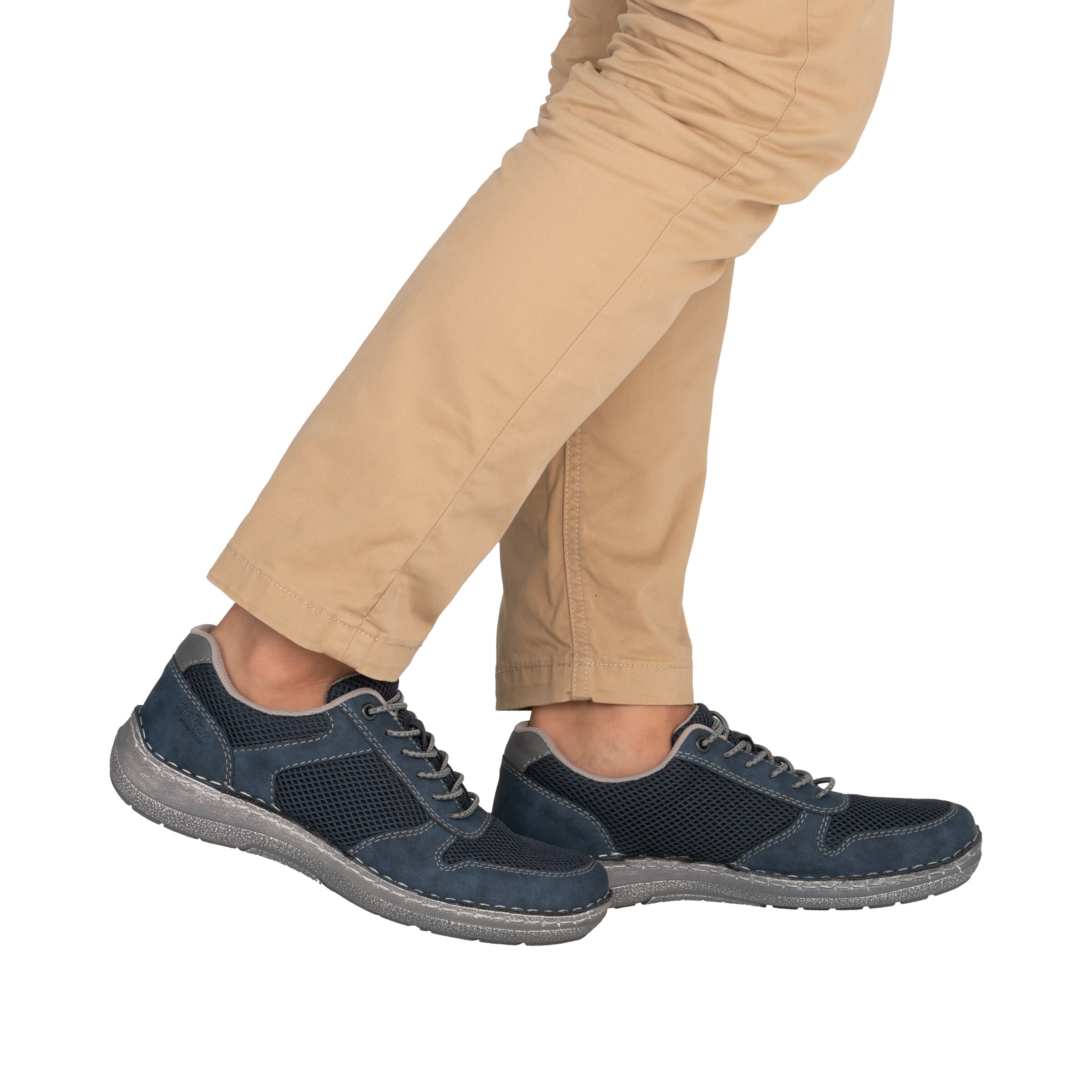 Baskets basses Rieker en bleu