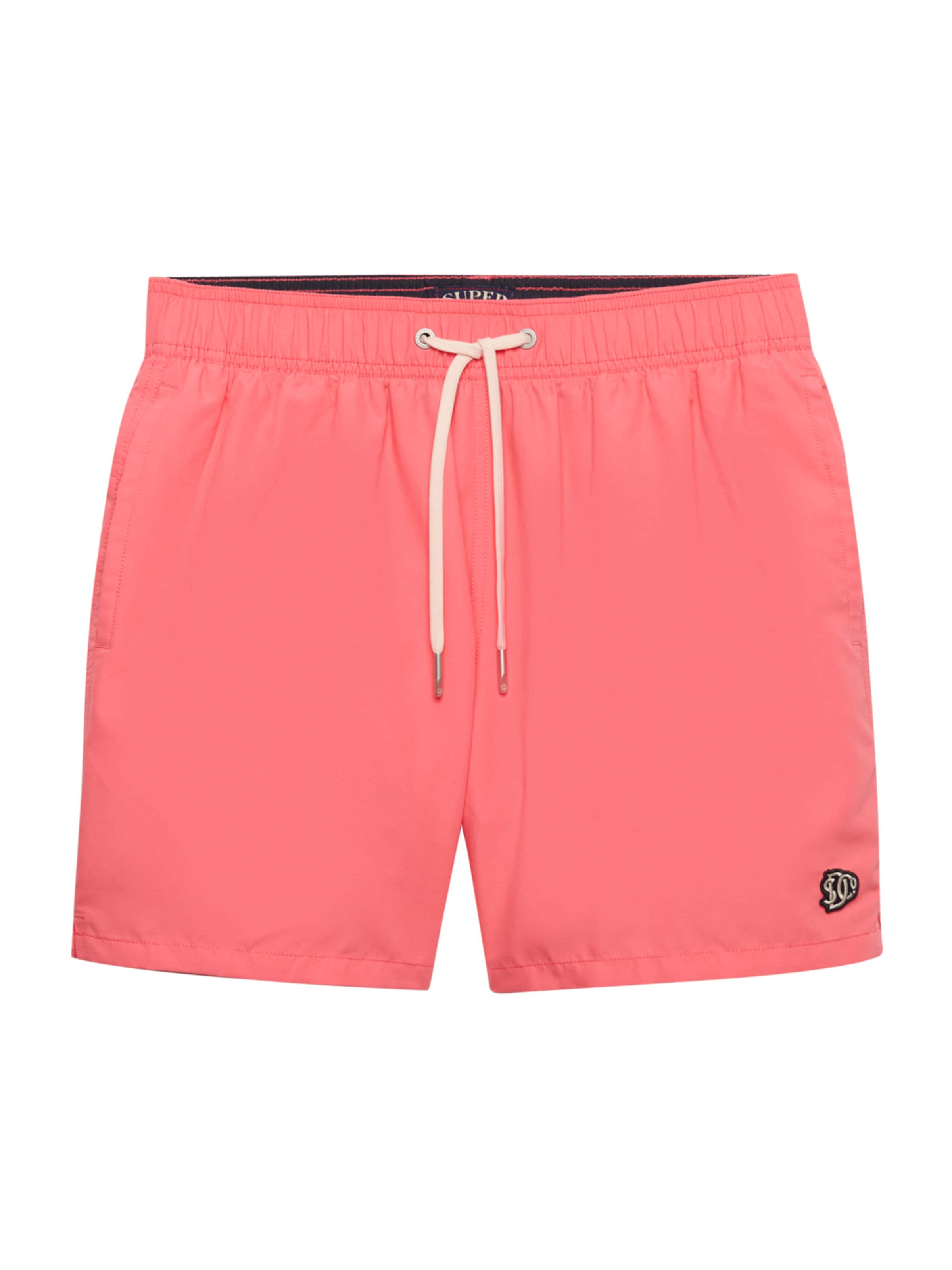 Shorts de bain Superdry & Co en orange : devant