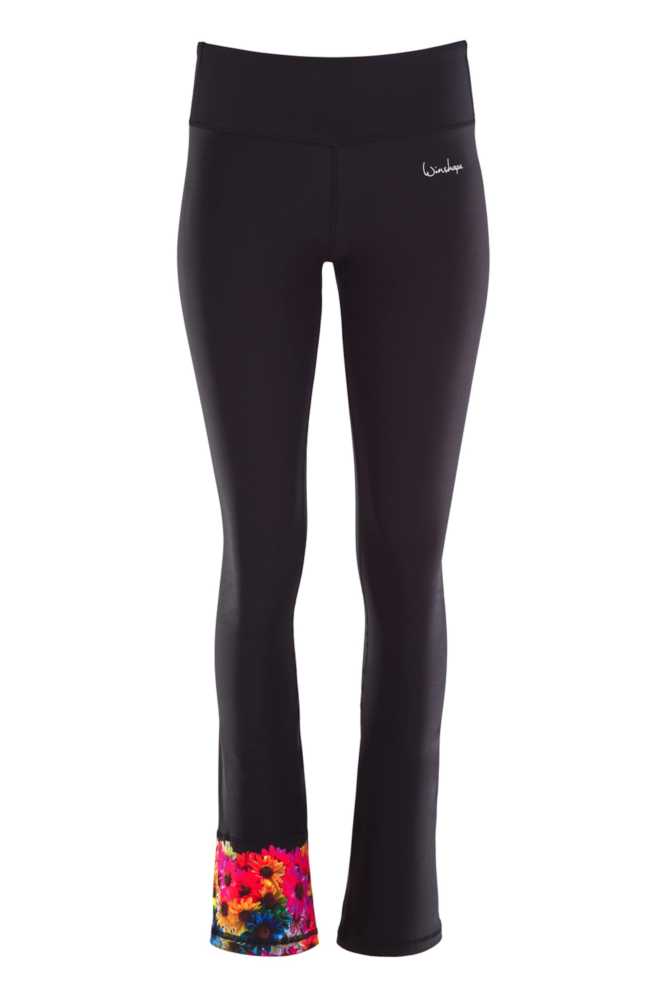 Bootcut Pantalon de sport 'BCL106' Winshape en noir : devant