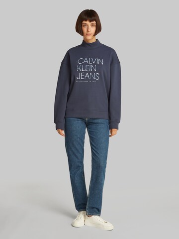 Sweat-shirt Calvin Klein Jeans en bleu