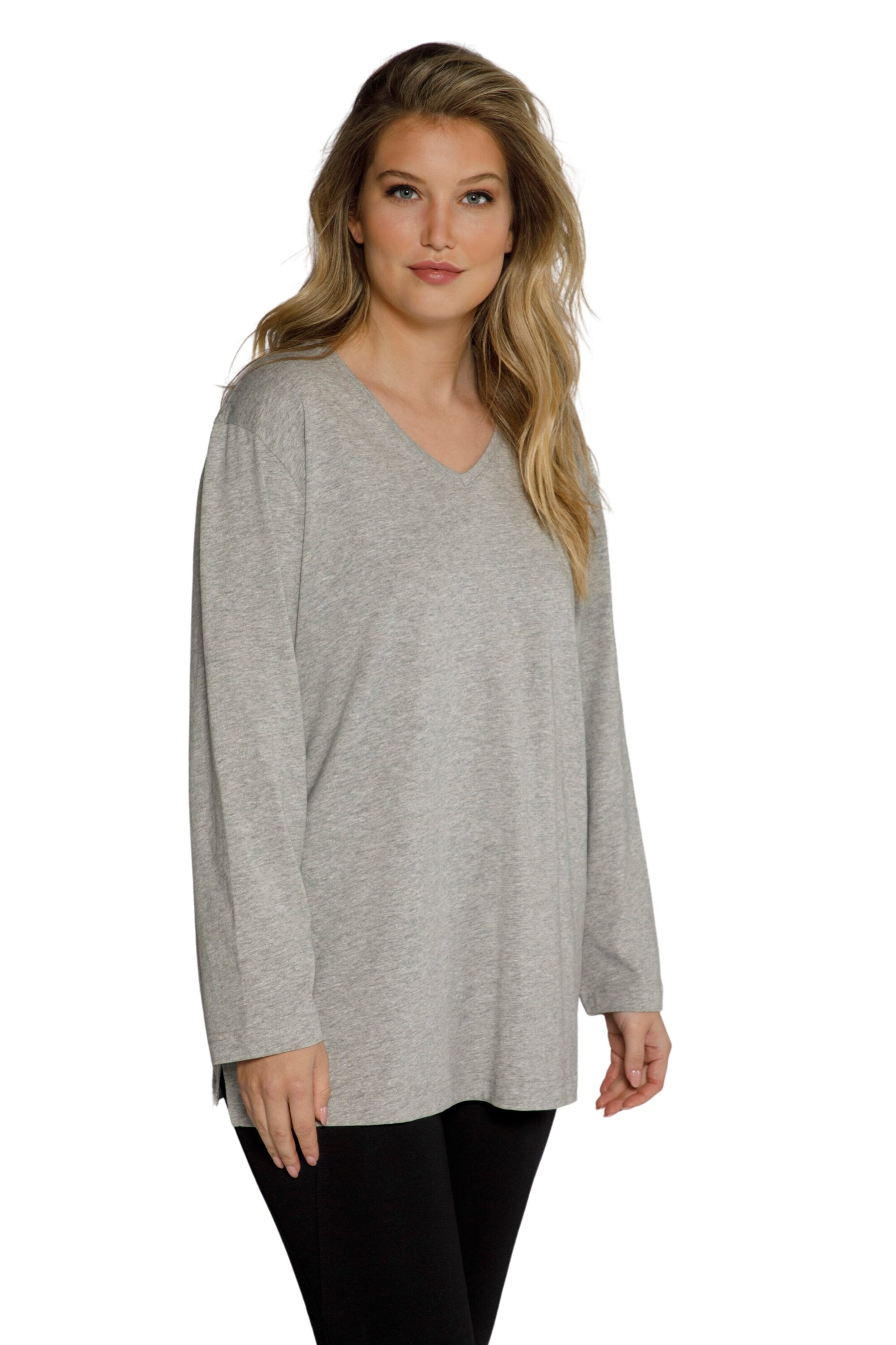 Ulla Popken Shirt in Grey: front