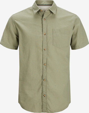 JACK & JONES Regular fit Button Up Shirt 'Abel' in Green: front