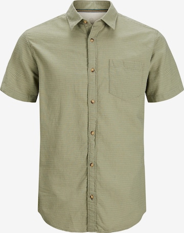 Coupe regular Chemise 'Abel' JACK & JONES en vert : devant