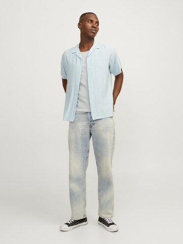 JACK & JONES Regular fit Button Up Shirt in Blue