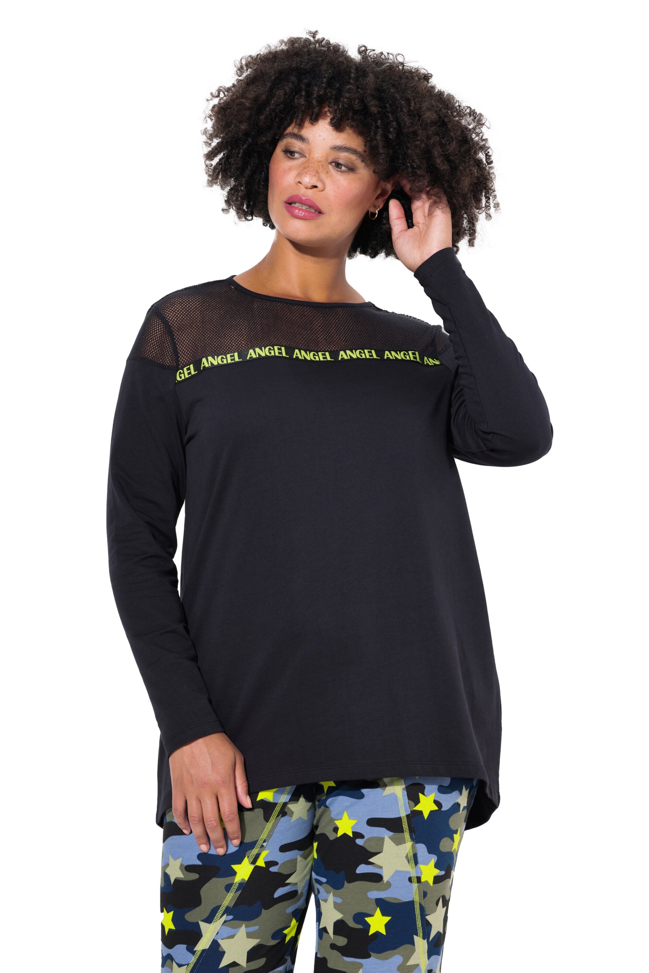Angel of Style Sweatshirt in Zwart: voorkant