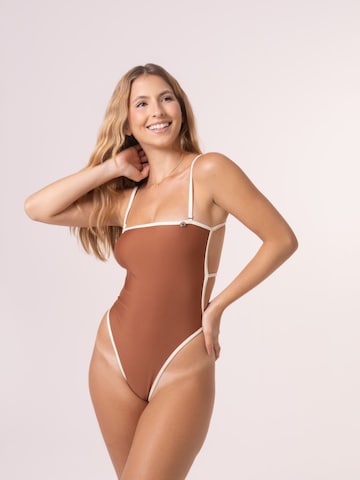 Fascia Costume intero 'Classic' di Acuarela Brand in marrone