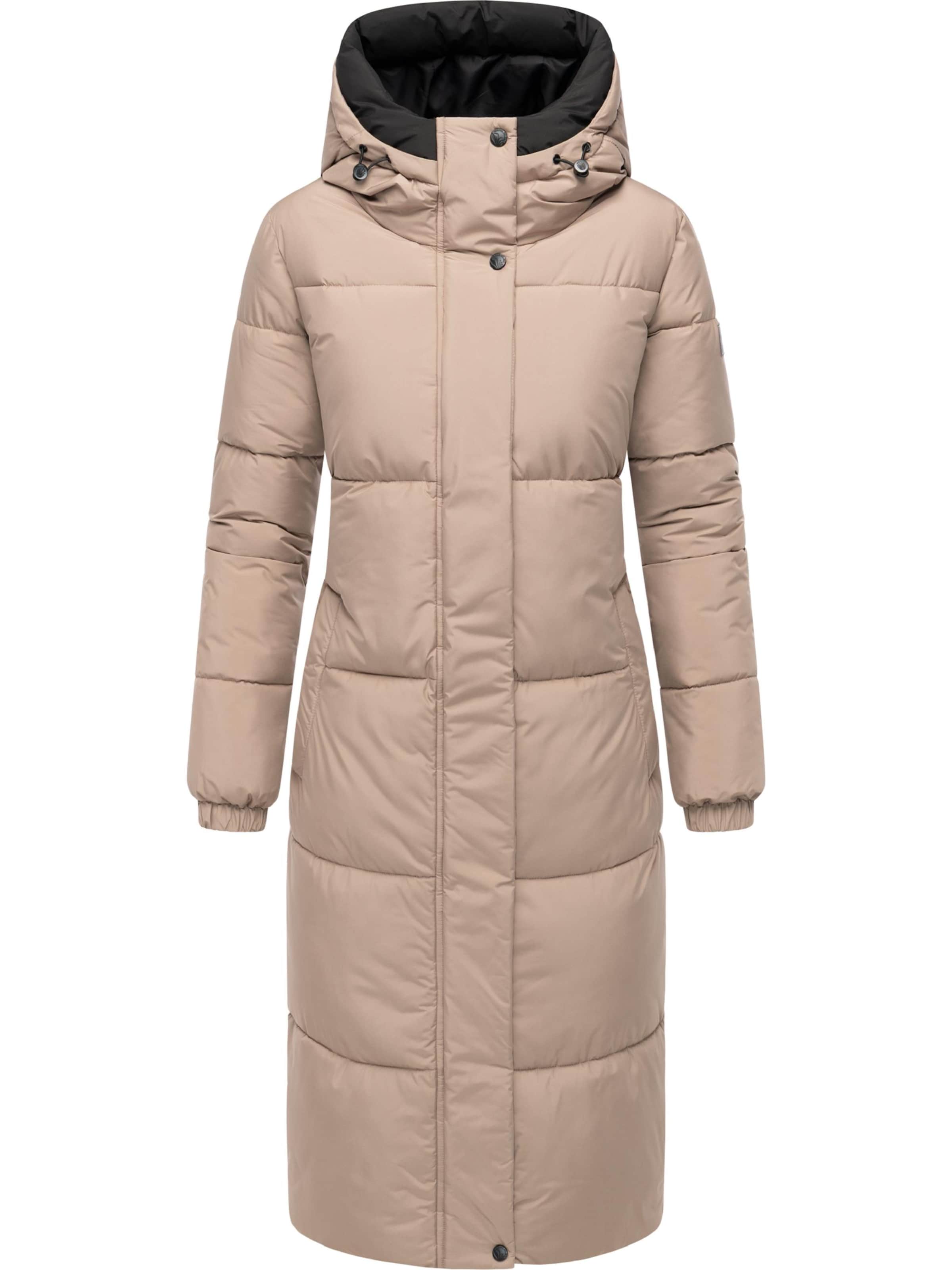 NAVAHOO Winter coat 'Taublüte XIV' in Beige: front