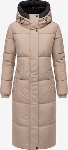 NAVAHOO Mantel 'Taublüte XIV' in Beige: Vorderseite