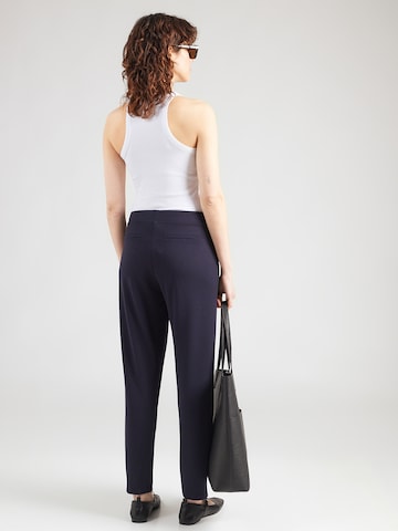monari Tapered Bukser med lægfolder i blå