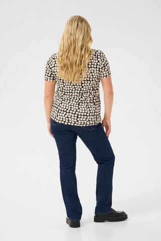 T-shirt 'Mella' KAFFE CURVE en noir