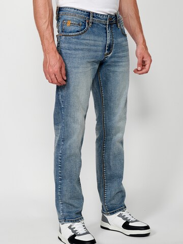 KOROSHI Regular Jeans in Blau