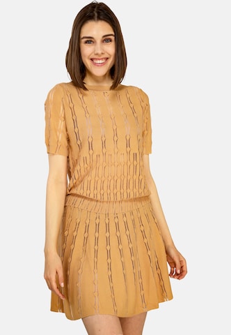 TOOche Shirt 'Deux Pièces' in Beige: voorkant