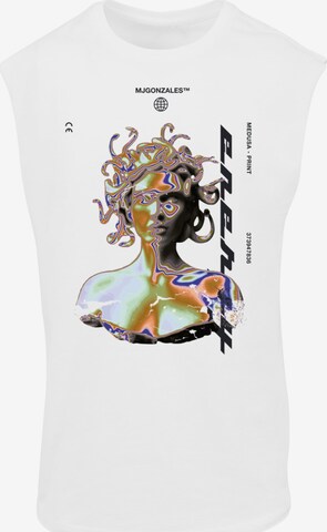 MJ Gonzales Shirt 'Medusa' in Wit: voorkant