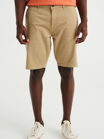 WE Fashion Slimfit Shorts in Beige: predná strana