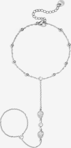 Bracelet Cala Rose en argent : devant