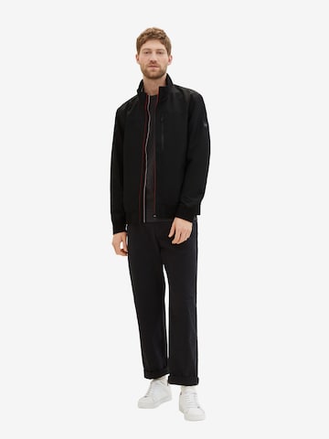 TOM TAILOR Between-Season Jacket in Black