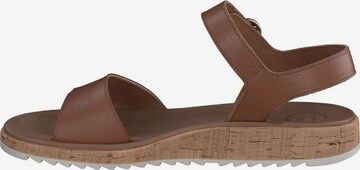 Paul Green Strap Sandals in Brown