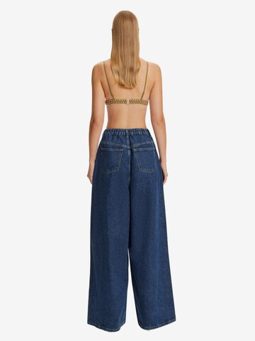 NOCTURNE Wide leg Jeans i blå