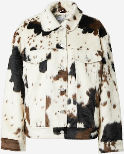 Demisezoninė striukė 'MAY' iš TOPSHOP, spalva – nebalintos drobės spalva / ruda / juoda, Prekių apžvalga