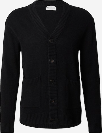 Lindbergh Gebreid vest in Zwart: voorkant