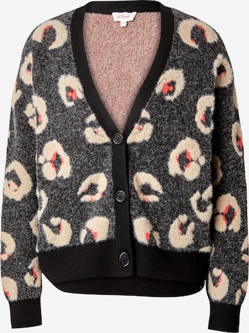 Cardigan s.Oliver en noir : devant