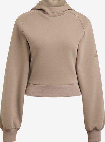 ADIDAS SPORTSWEAR Athletic Sweatshirt in Brown: front