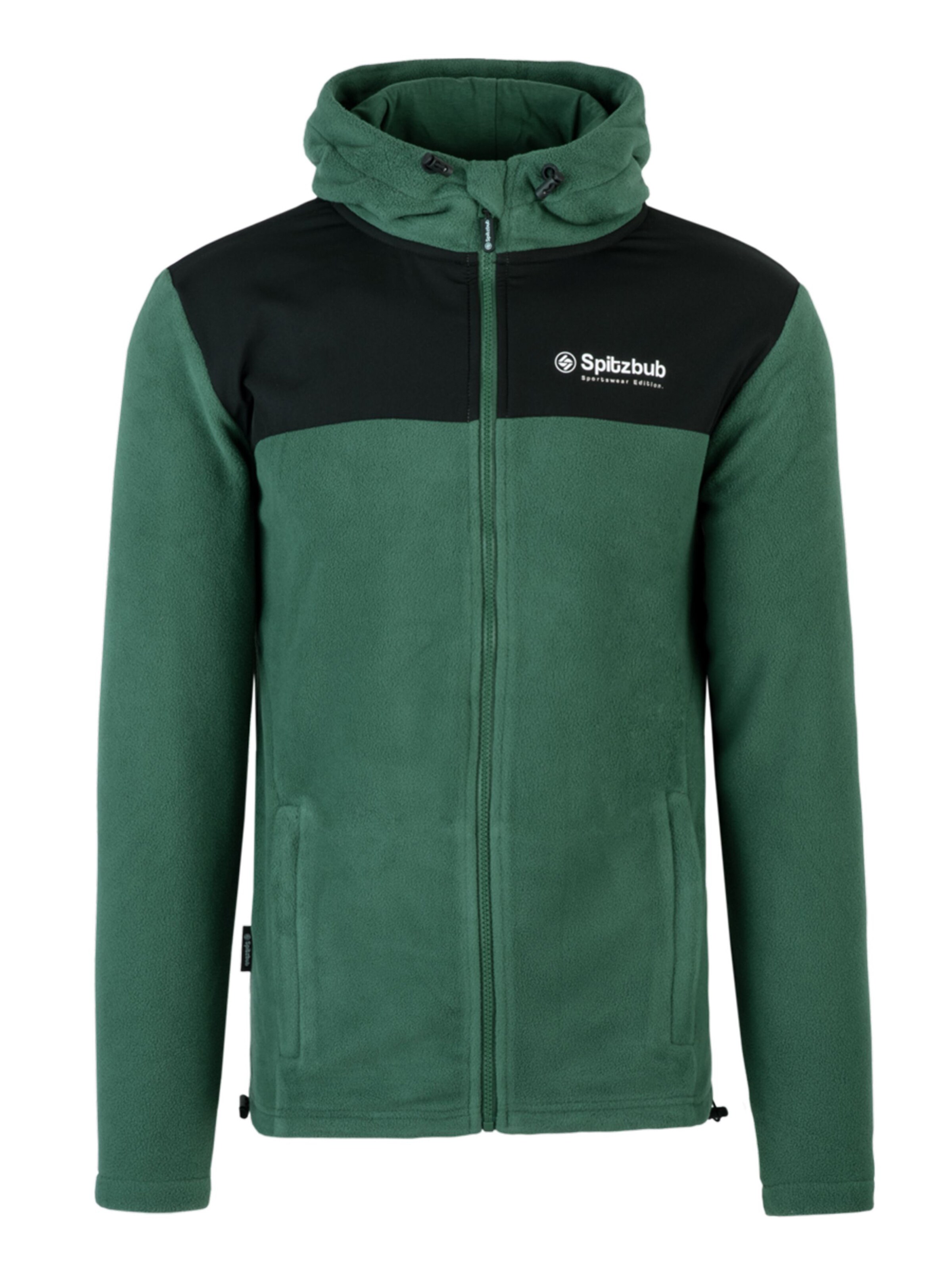 SPITZBUB Fleece jacket in Green: front