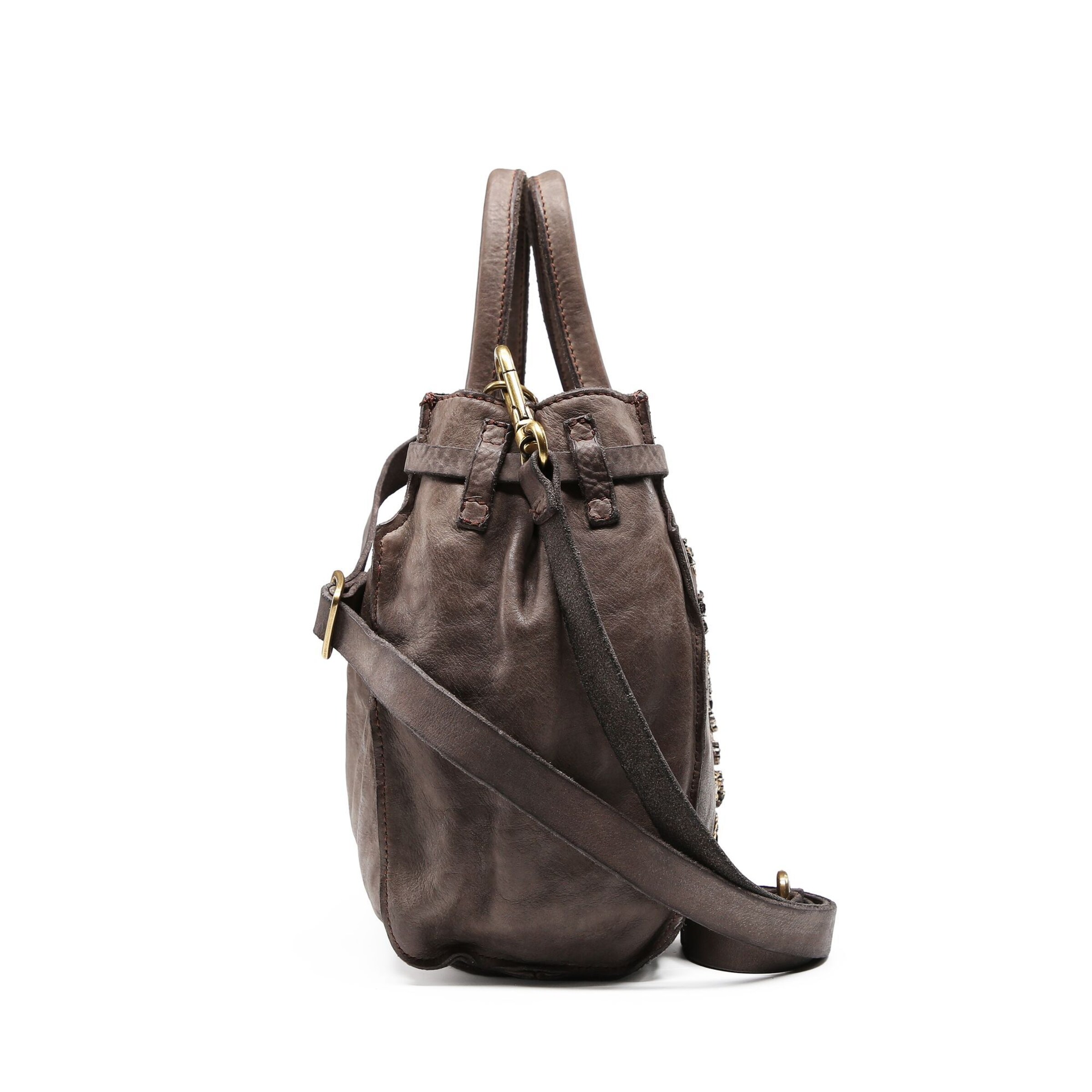 Borsa a mano 'Rossella' di Campomaggi in grigio