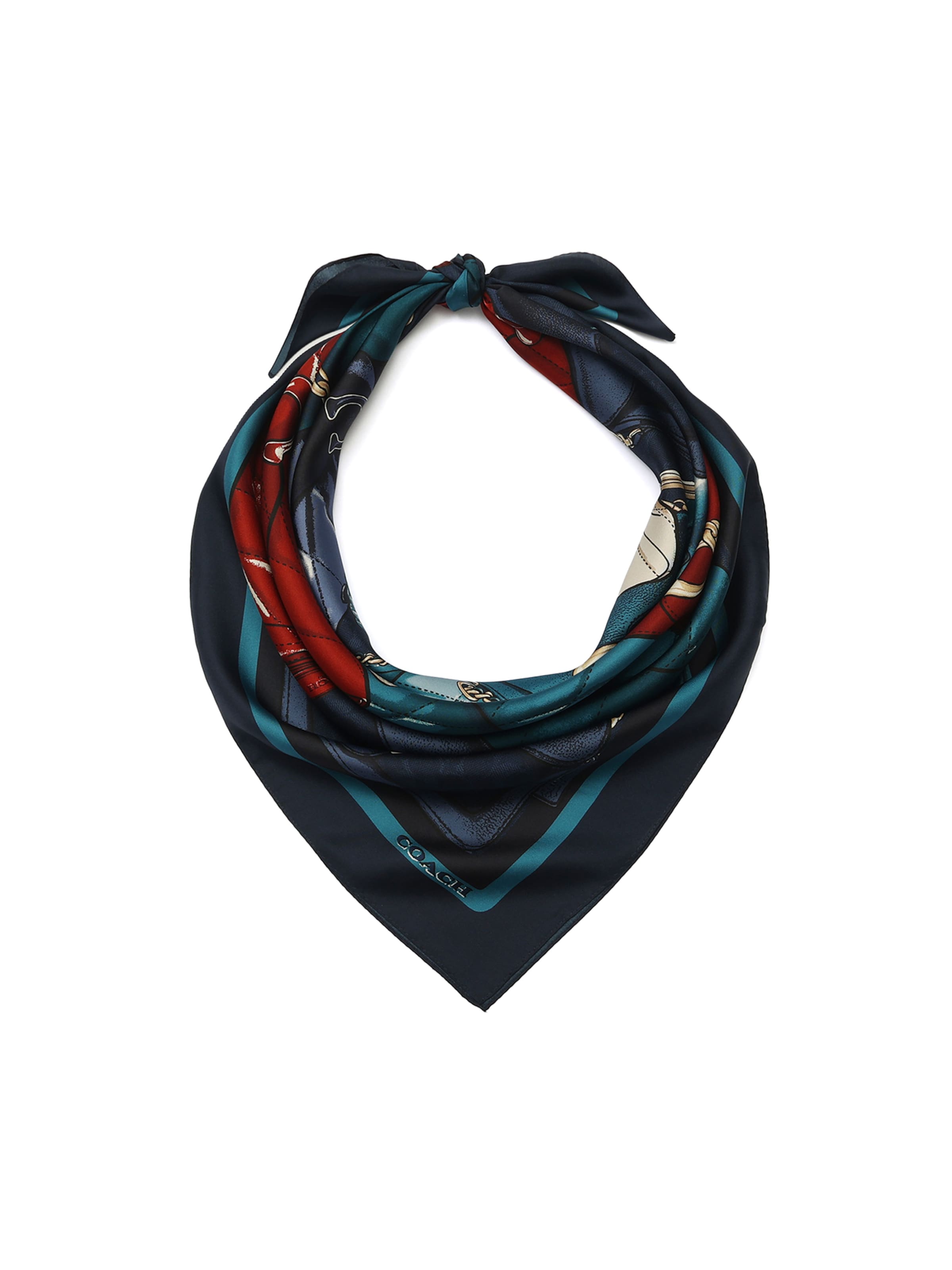 COACH - Pañuelo 'Stacked Tabby' en azul