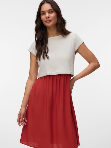 MAMALICIOUS - Vestido 'MLZandra June' en rojo: frente
