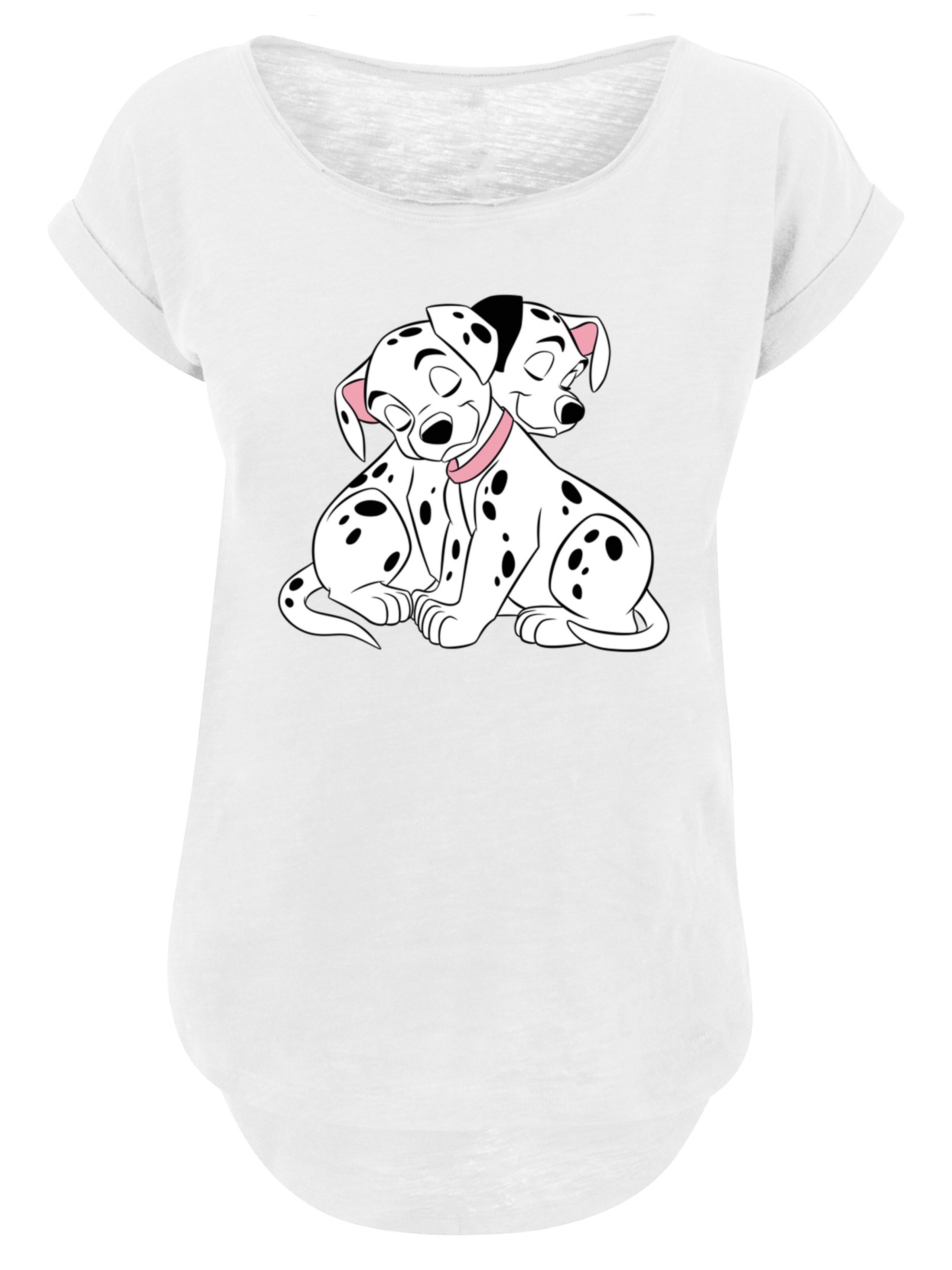 F4NT4STIC Shirt 'Disney 101 Dalmatiner Puppy Love' in Grijs: voorkant
