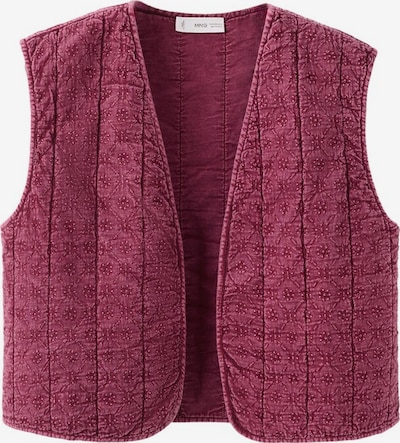 MANGO TEEN Weste 'Lina' in bordeaux, Produktansicht