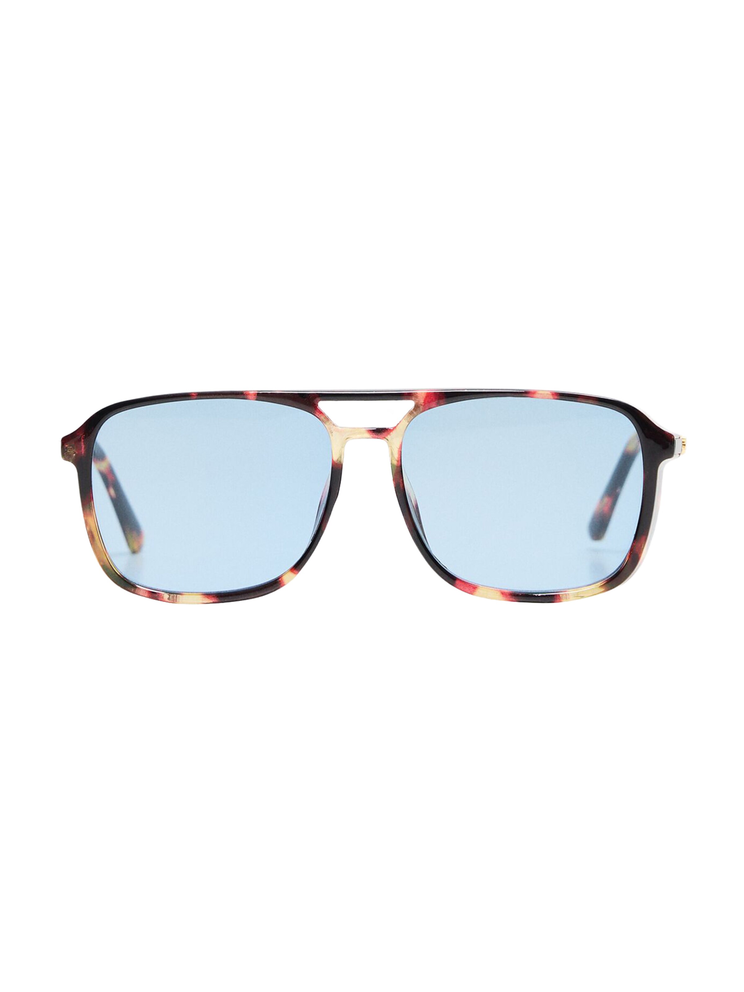 Bershka Sunglasses in One Size in Light blue / Yellow / Dark pink / Black, Item view