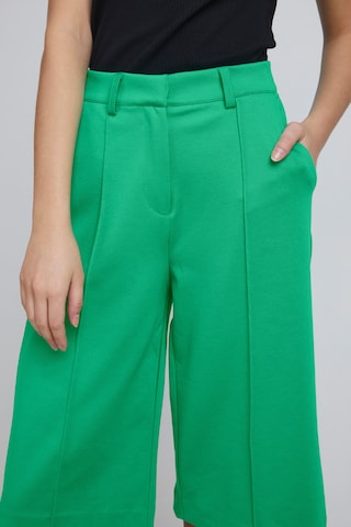 ICHI Wide leg Pants 'MONSE' in Green